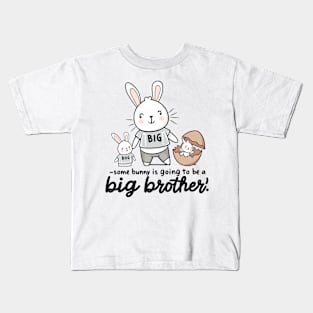 Big Brother Announcement Cute Bunny Family Design Kids T-Shirt